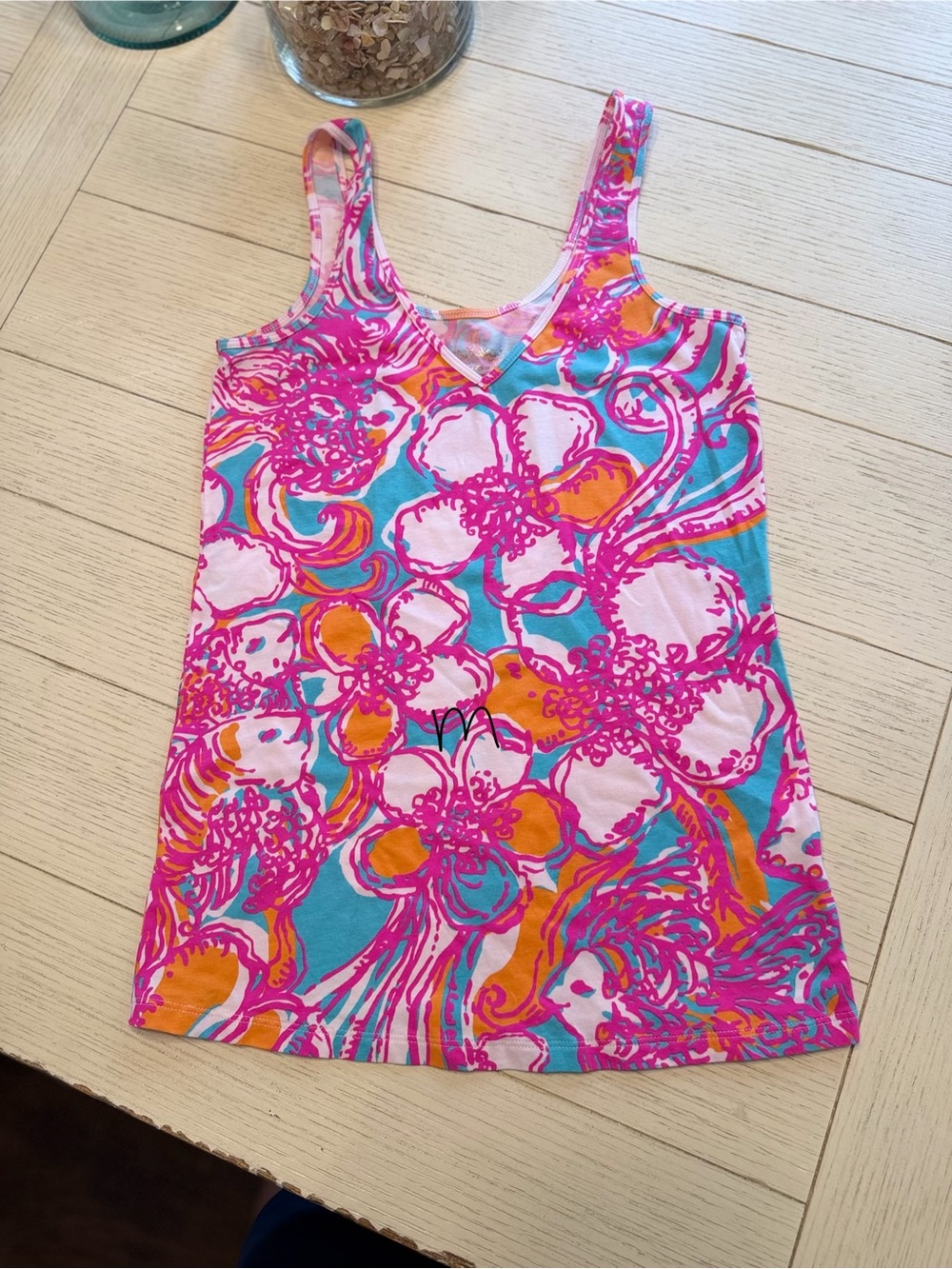 Lilly Pulitzer tabbie v neck tank - shorely blue feeling | GUC - size M